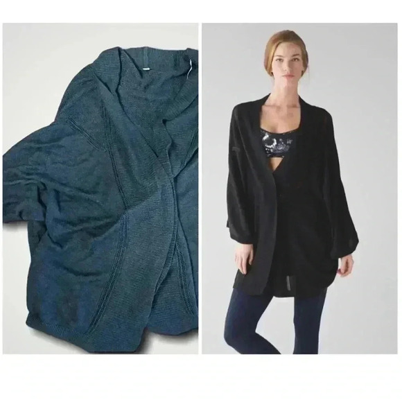 lululemon athletica Sweaters - Lululemon Wrap Charcoal Size S/M